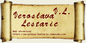 Veroslava Leštarić vizit kartica